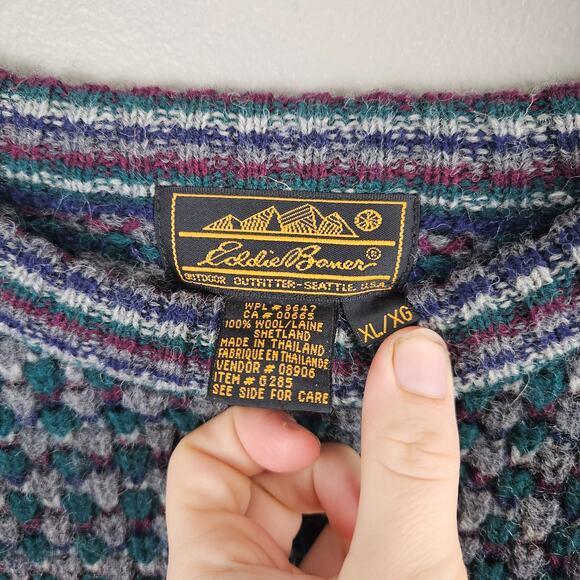 Eddie Bauer Vintage Grandpa Sweater Size XL - Picture 3 of 6